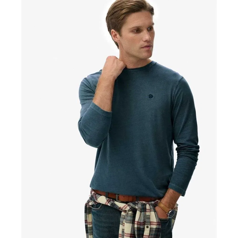 Футболка с длинным рукавом Classic Essential Superdry, серый — фото 3