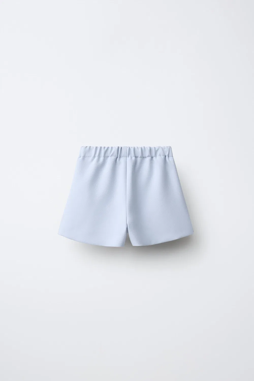 Плиссированная юбка-бермуда ZARA, Pastel blue — фото 2