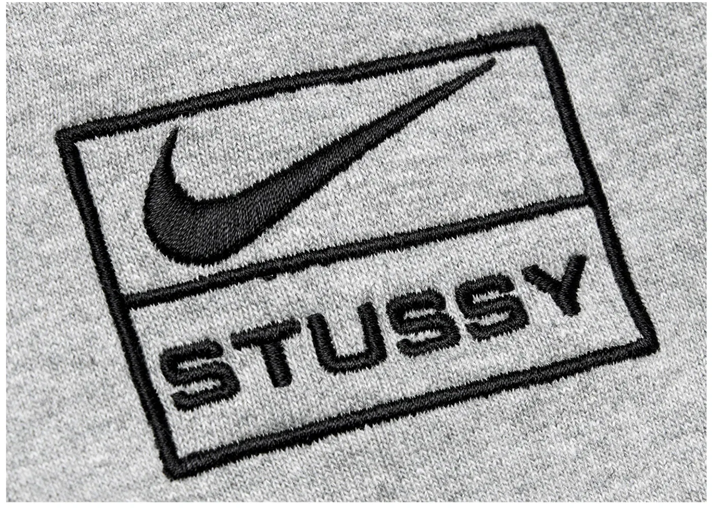 Мужской свитшот с вышивкой Crew Fleece Nike, Grey — фото 2