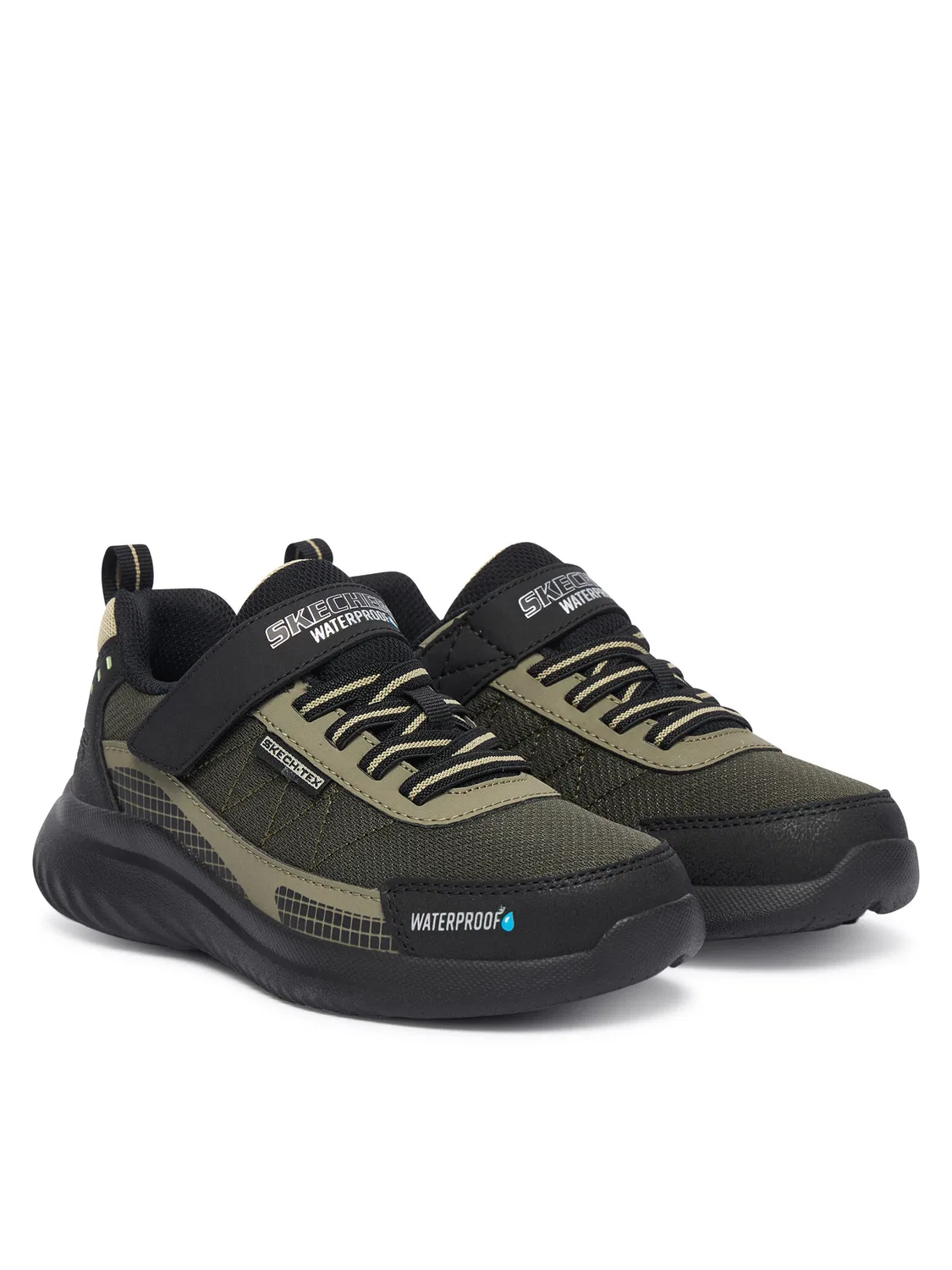 Кроссовки для мальчика Bounder Skechers, темно-зеленый — фото 2