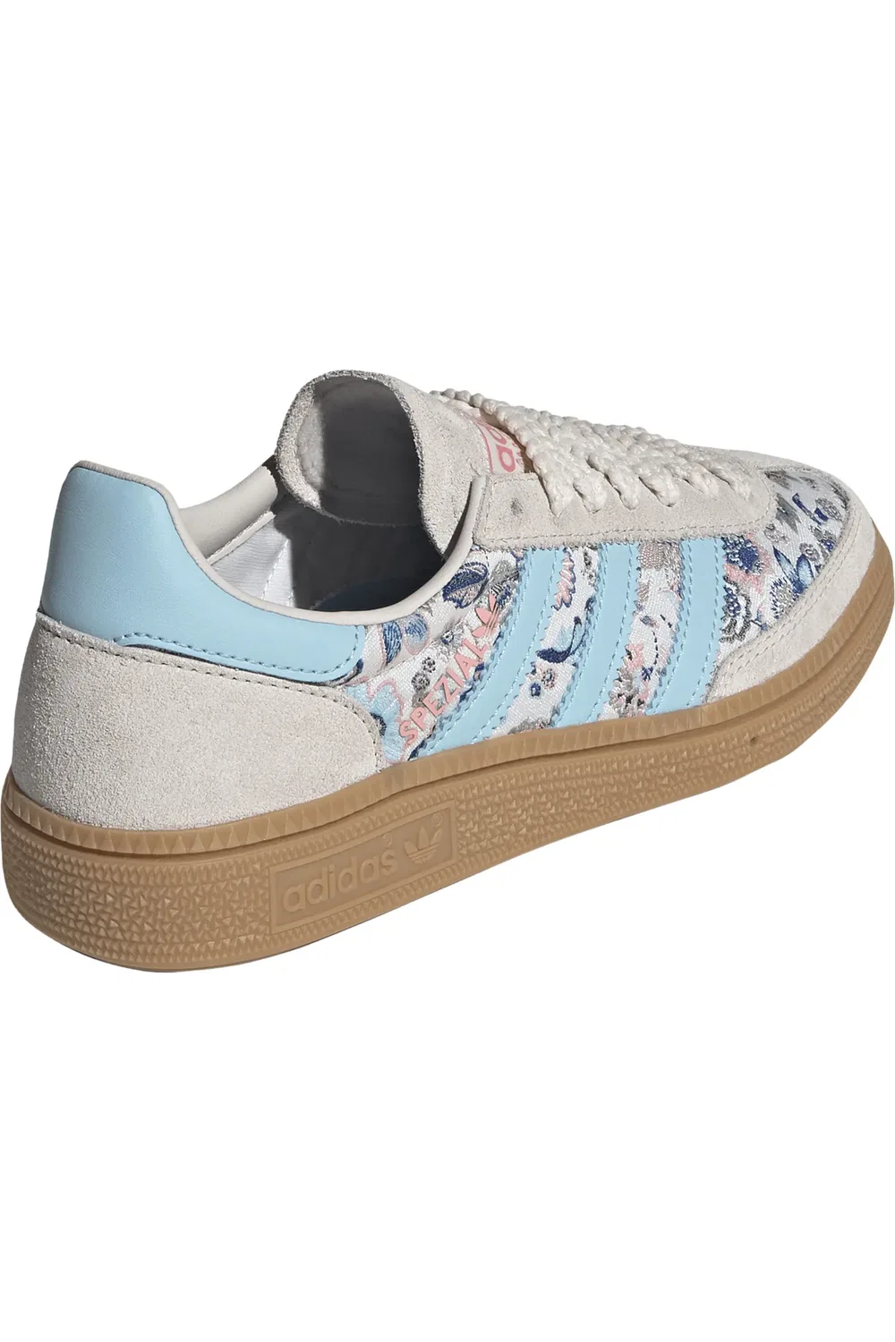 Детские кроссовки для гандбола Handball Spezial adidas, Off White/Icey Blue/Gum — фото 2
