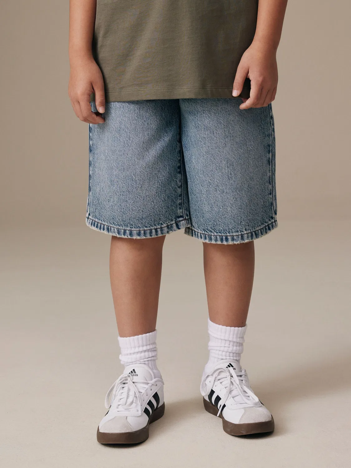 Шорты джинсовые Mid Blue Denim Jort Next, средний синий