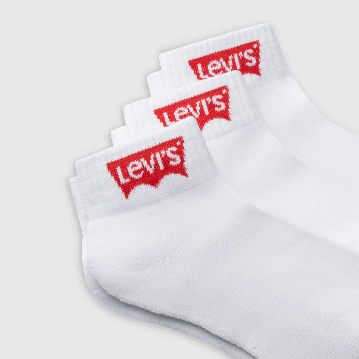 Носки средней высоты (3 шт.) Levi's, White — фото 2