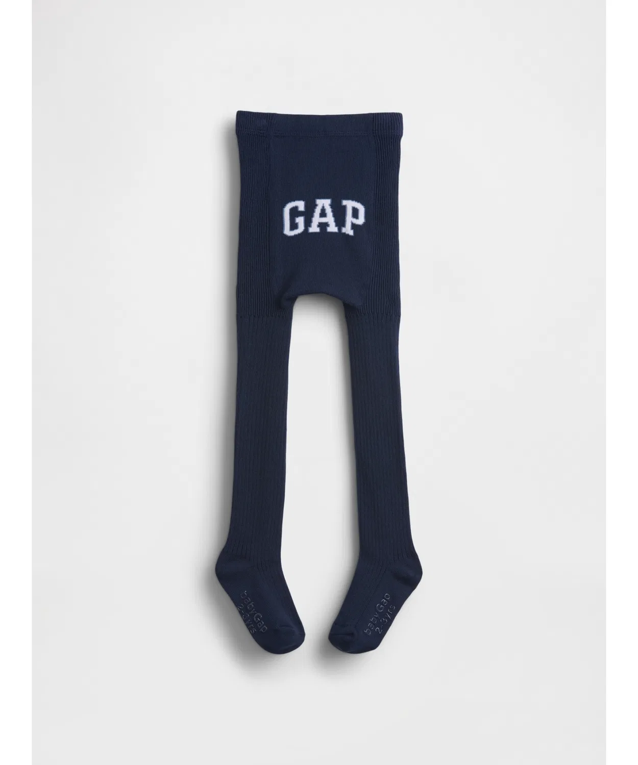 Детские колготки из кабельного трикотажа с логотипом GAP, Navy — фото 3