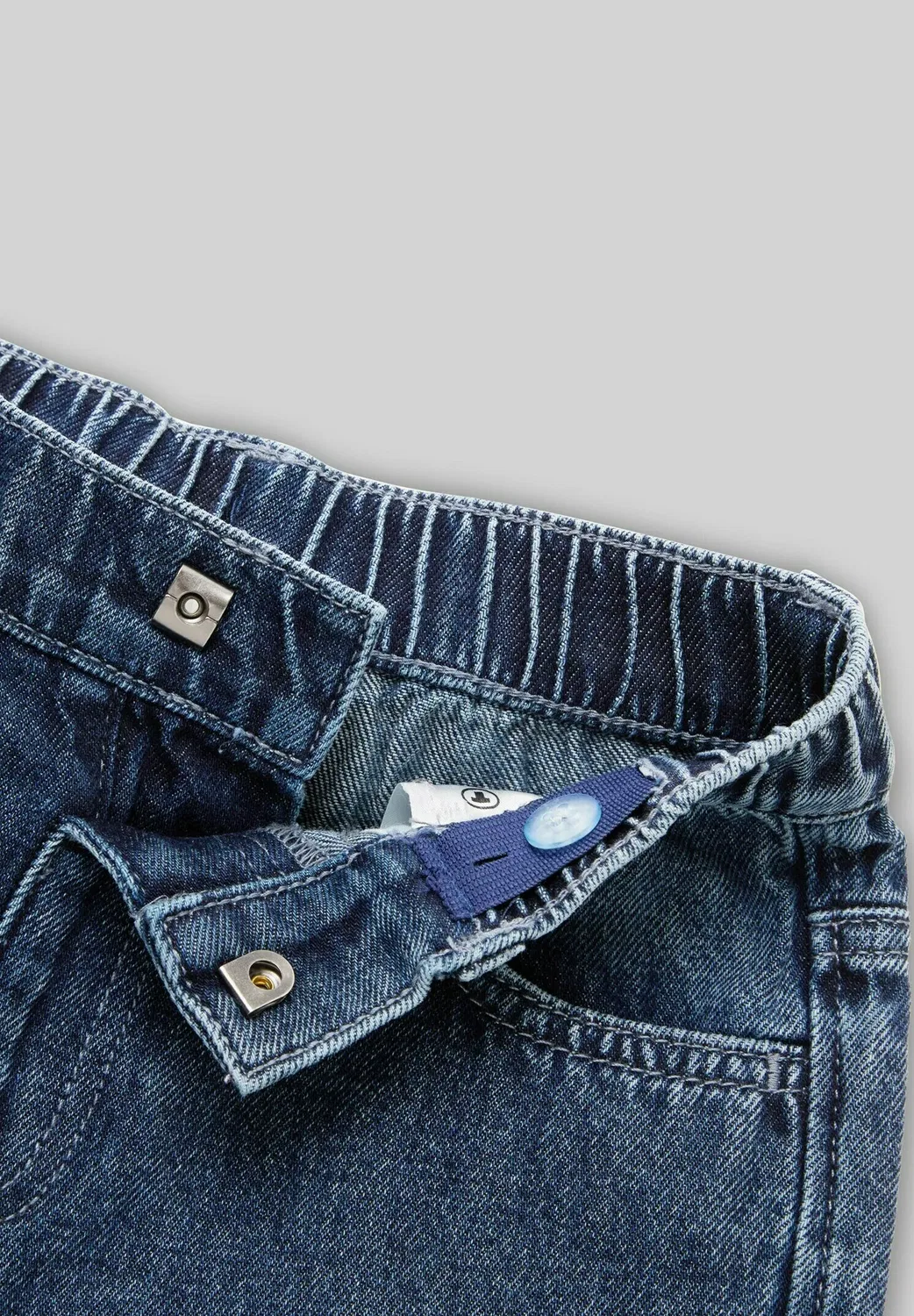 Свободный крой - прямые джинсы Tom Tailor, Clean Dark Stone Blue Denim — фото 3
