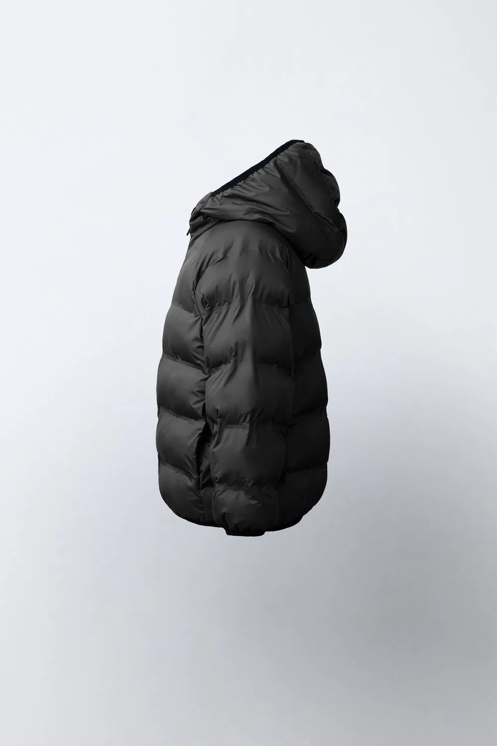 Сверхлегкая водоотталкивающая куртка ZARA, Black — фото 3