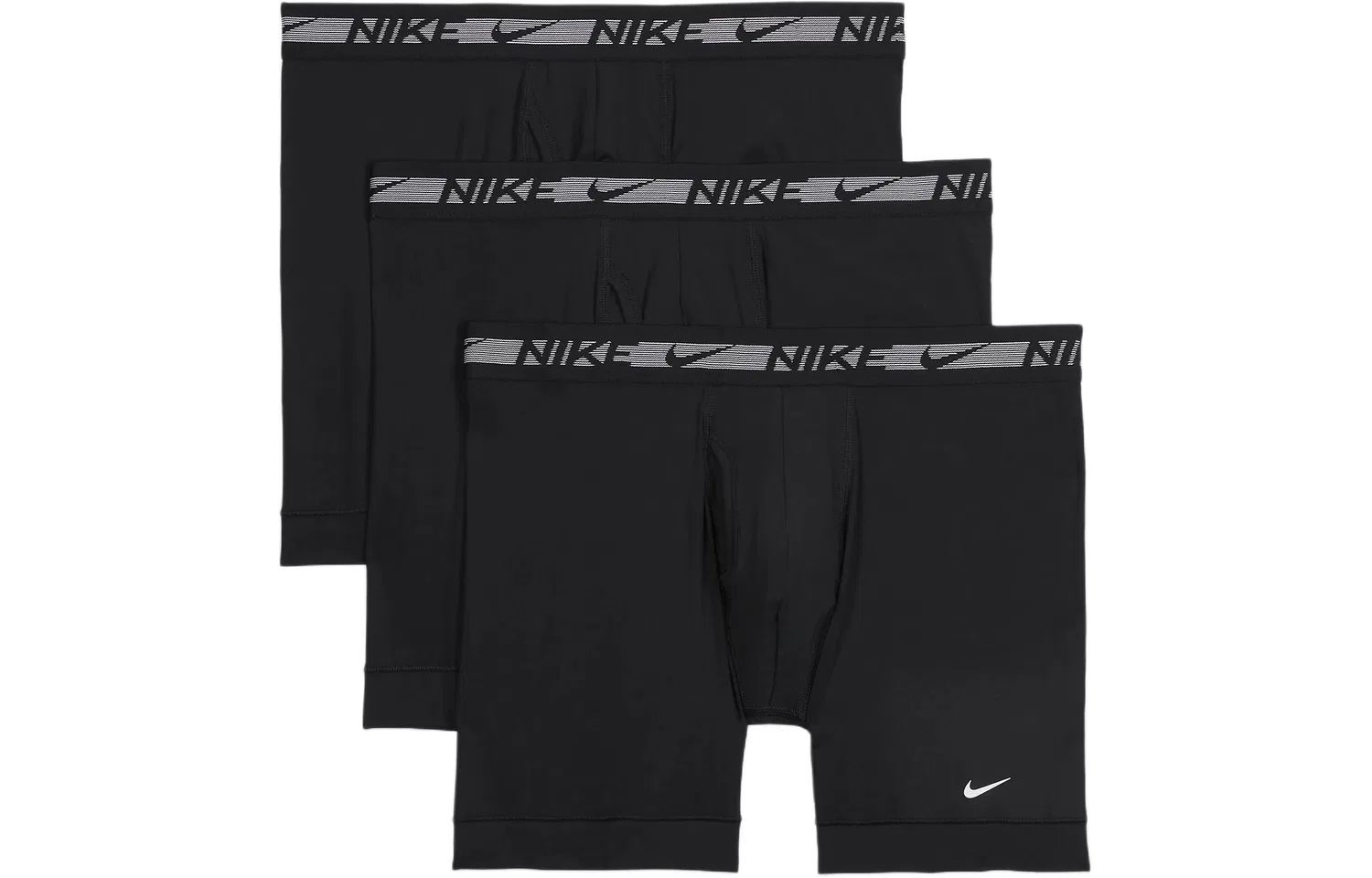 Мужские боксеры с принтом 3 шт Nike, Black