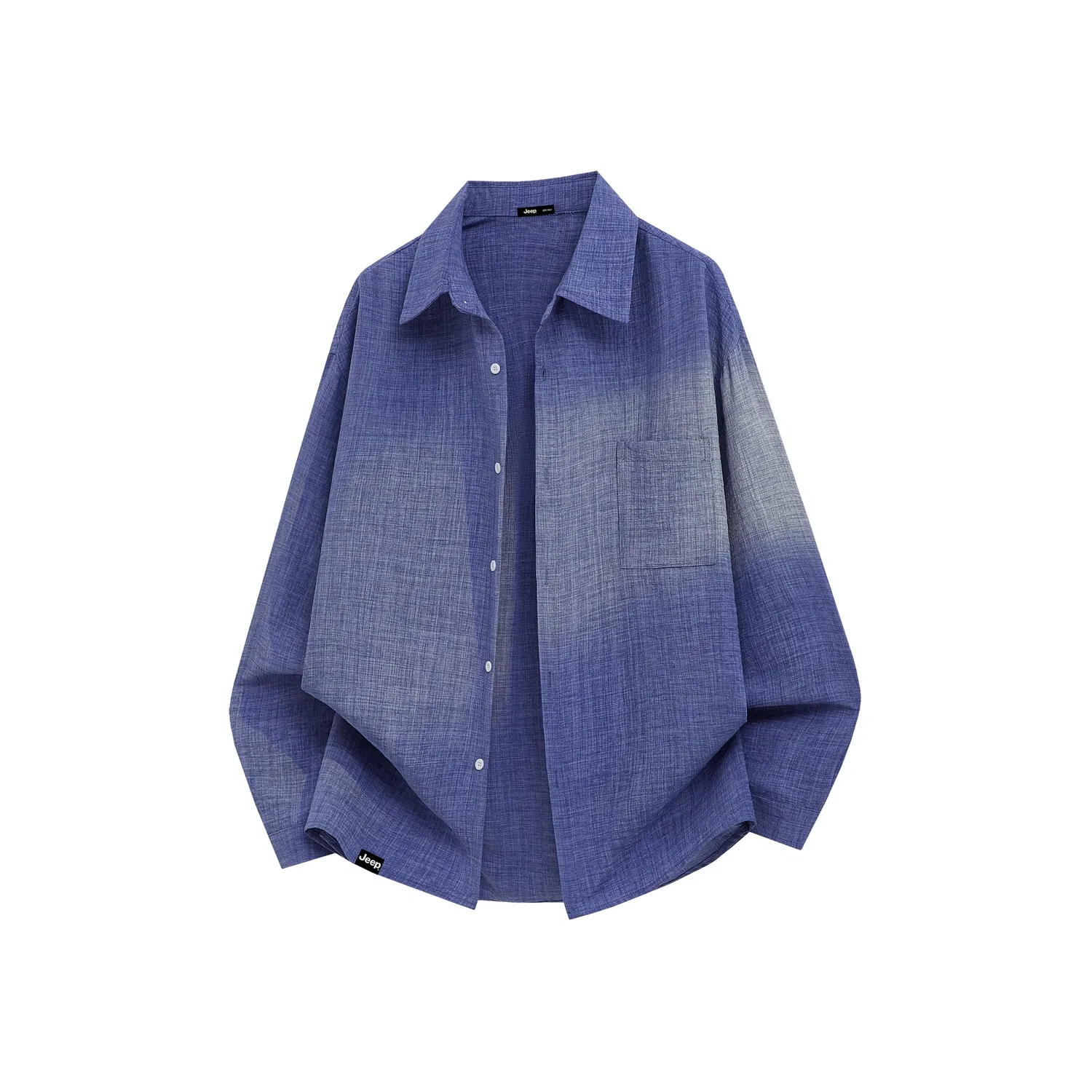 Детская рубашка с воротником свободного кроя Jeep Leisure Collection, Denim Blue