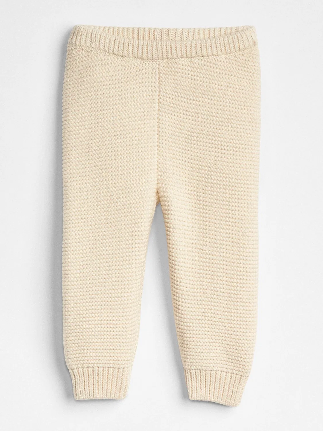 Штаны трикотажные на резинке, модель Soft Cotton Knit Gap, кремовый