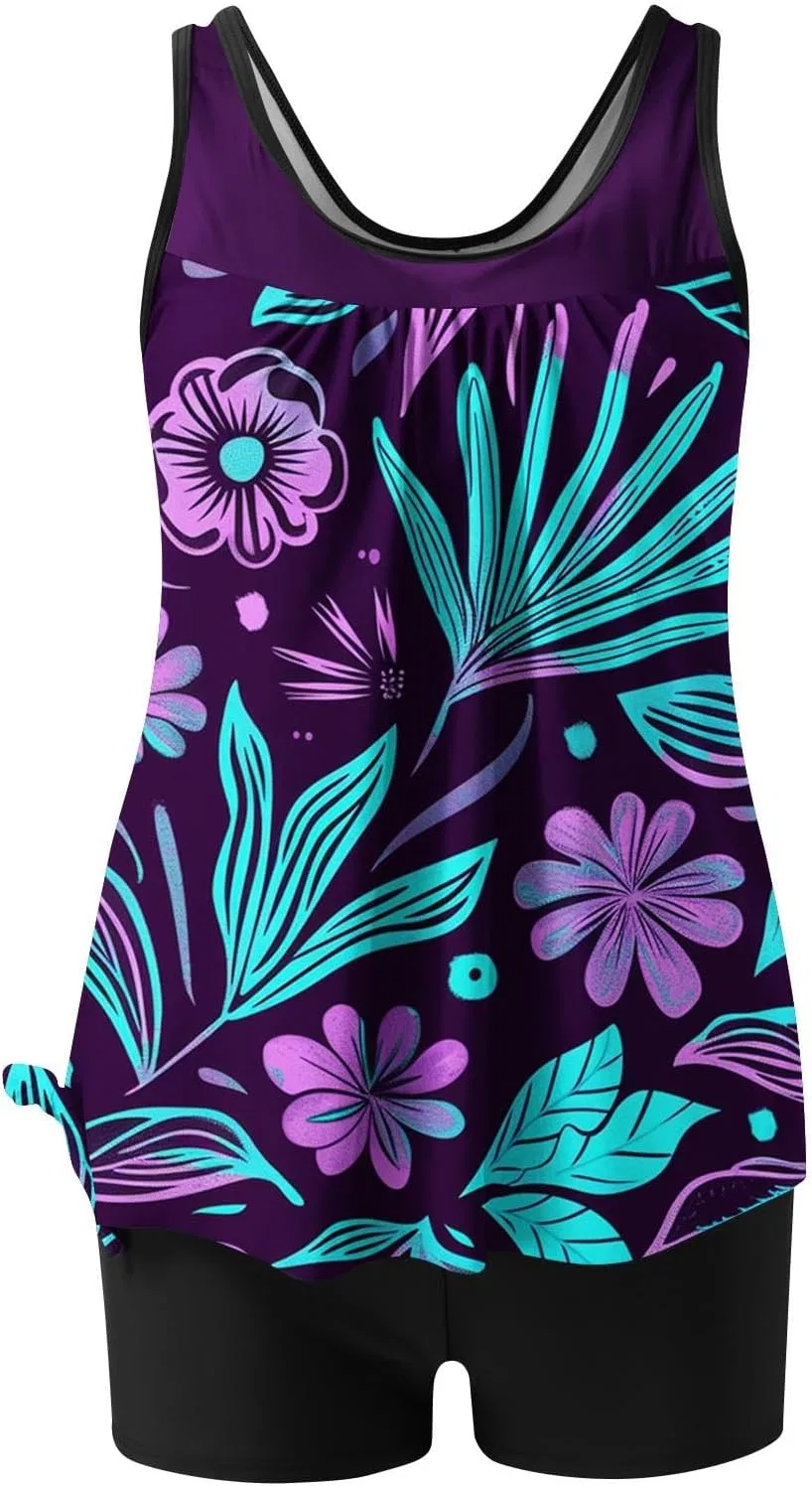 Женский танкини с эффектом контроля живота FASHION, Multicolor — фото 4