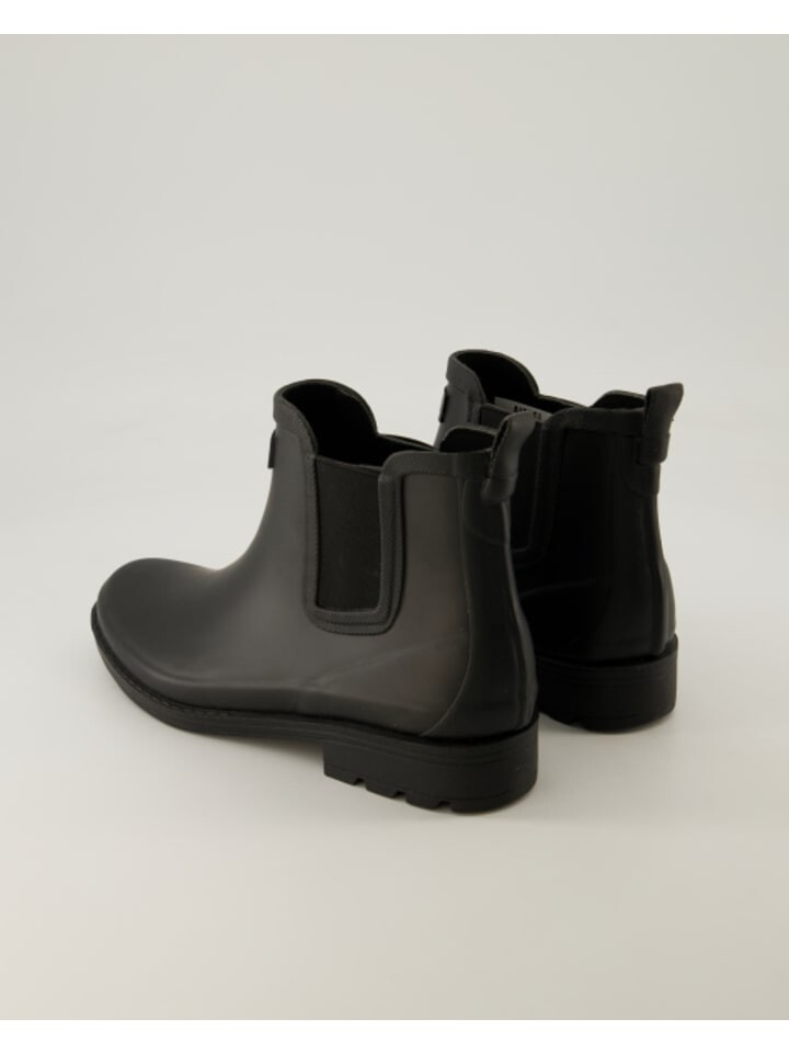 Женские резиновые сапоги Aigle короткие на каблуке, черный — фото 3