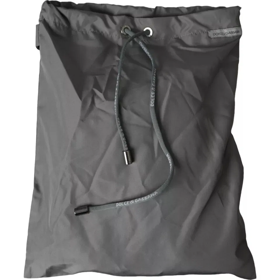 Мужские шорты для плавания с эластичным поясом Swim shorts Dolce & Gabbana, Dark Gray — фото 4