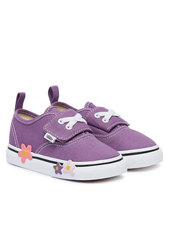 Кеды Authentic Elastic Lace Vans, фиолетовый — фото 2