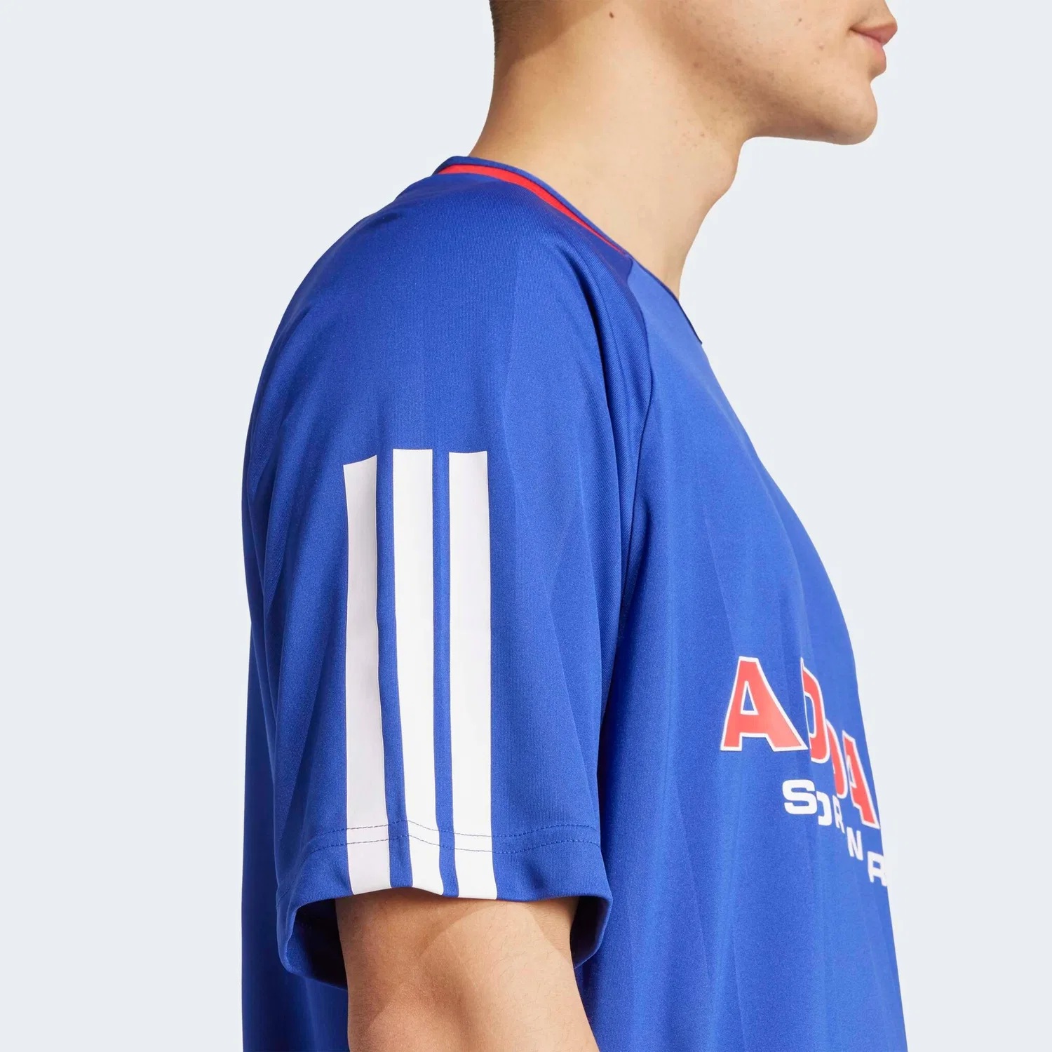Детская футбольная футболка свободного кроя Adidas Sportswear, Semi Lucid Blue — фото 4