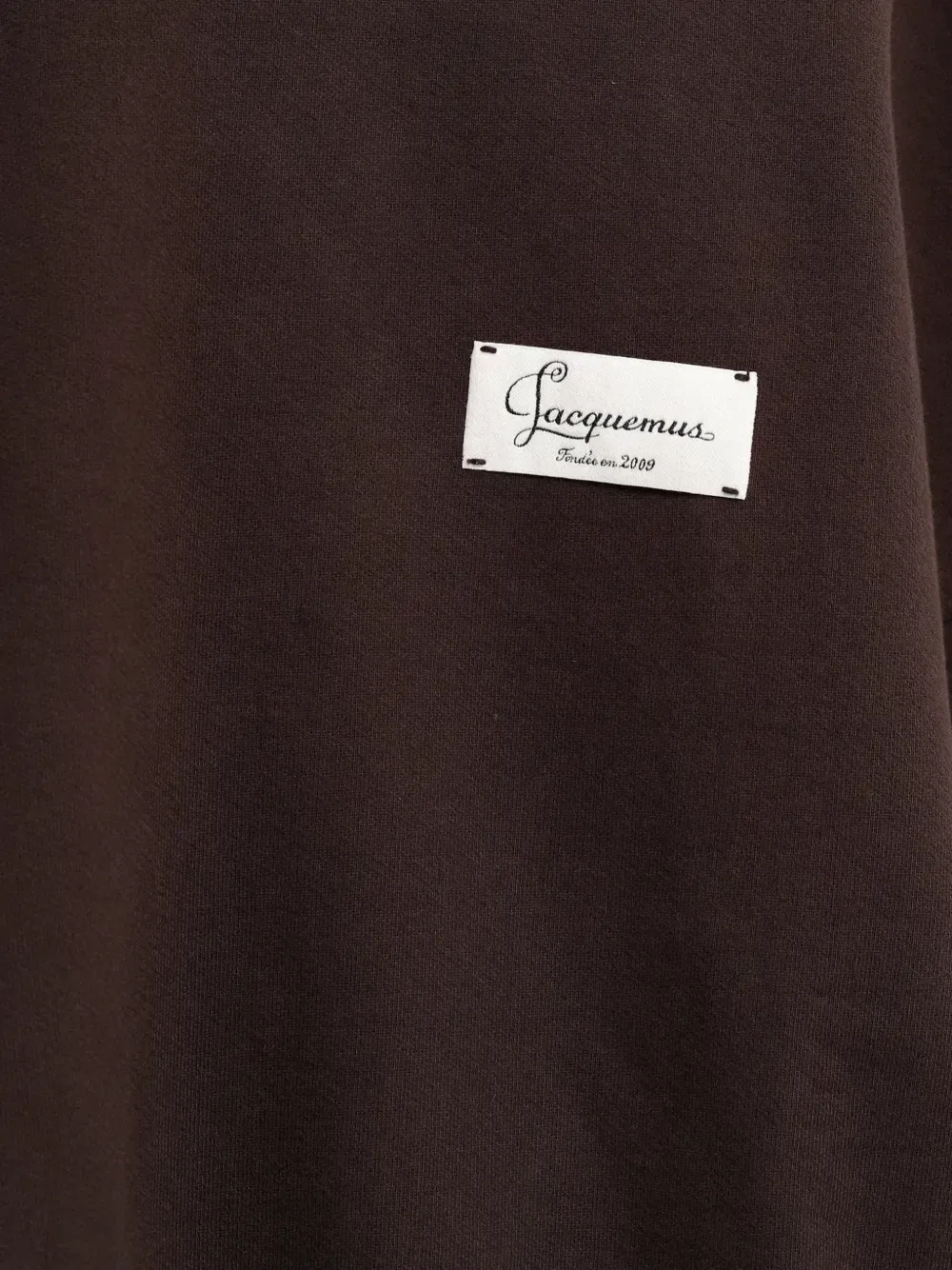 Толстовка Ruban с приспущенными плечами и логотипом JACQUEMUS, коричневый — фото 3