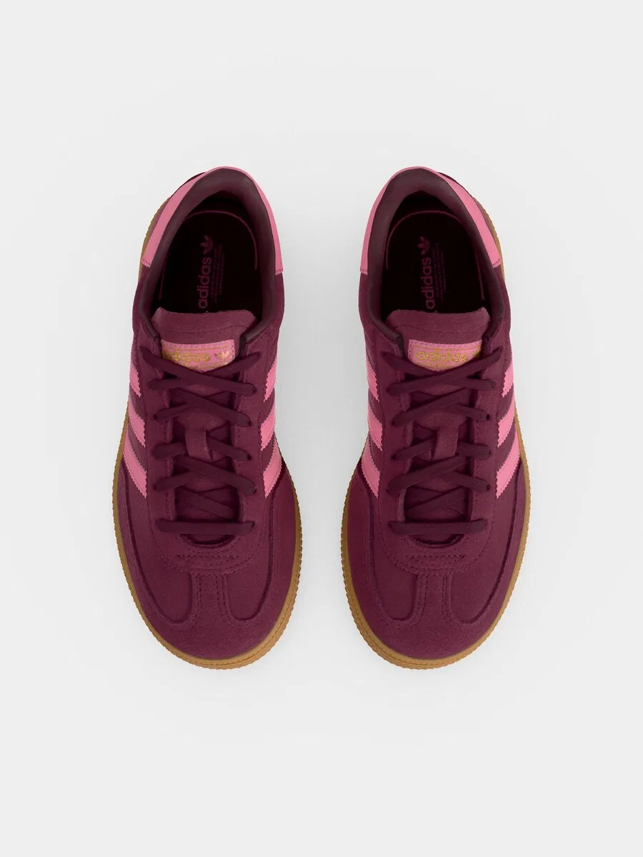 Кроссовки ADIDAS ORIGINALS HANDBALL SPEZIAL винно-красного цвета — фото 3