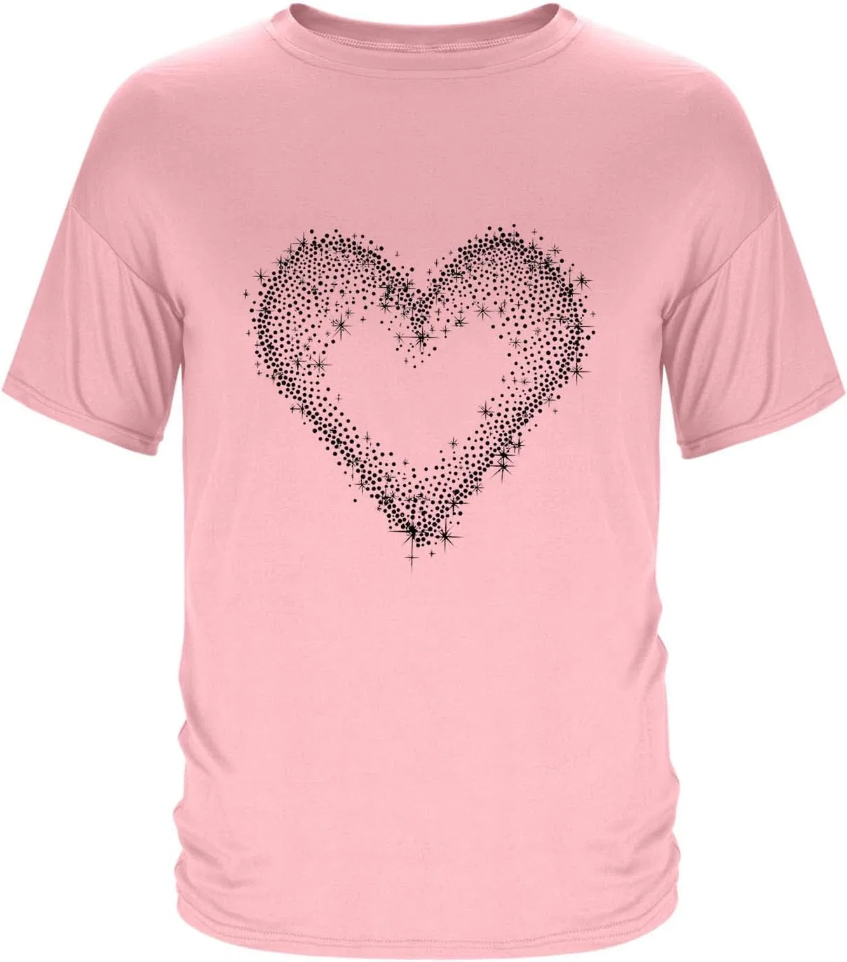 Мужская футболка с принтом Love Heart, Pink — фото 2