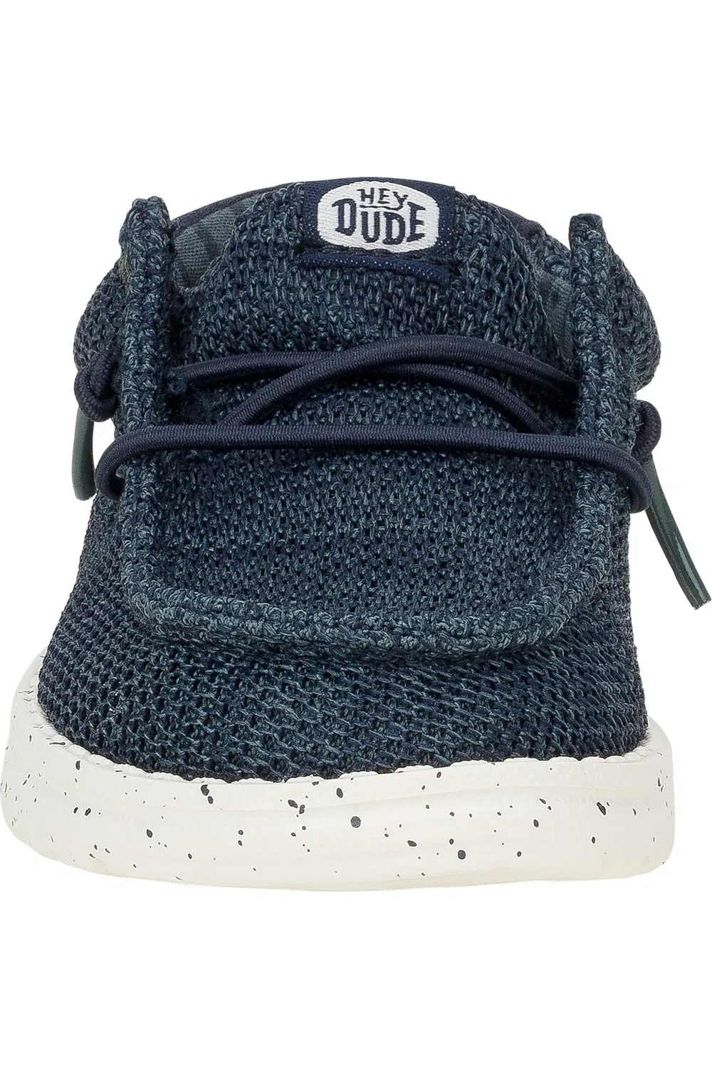 Детские мокасины slip-on на эластичных шнурках Wally Stretch Sox Hey Dude, Navy — фото 3
