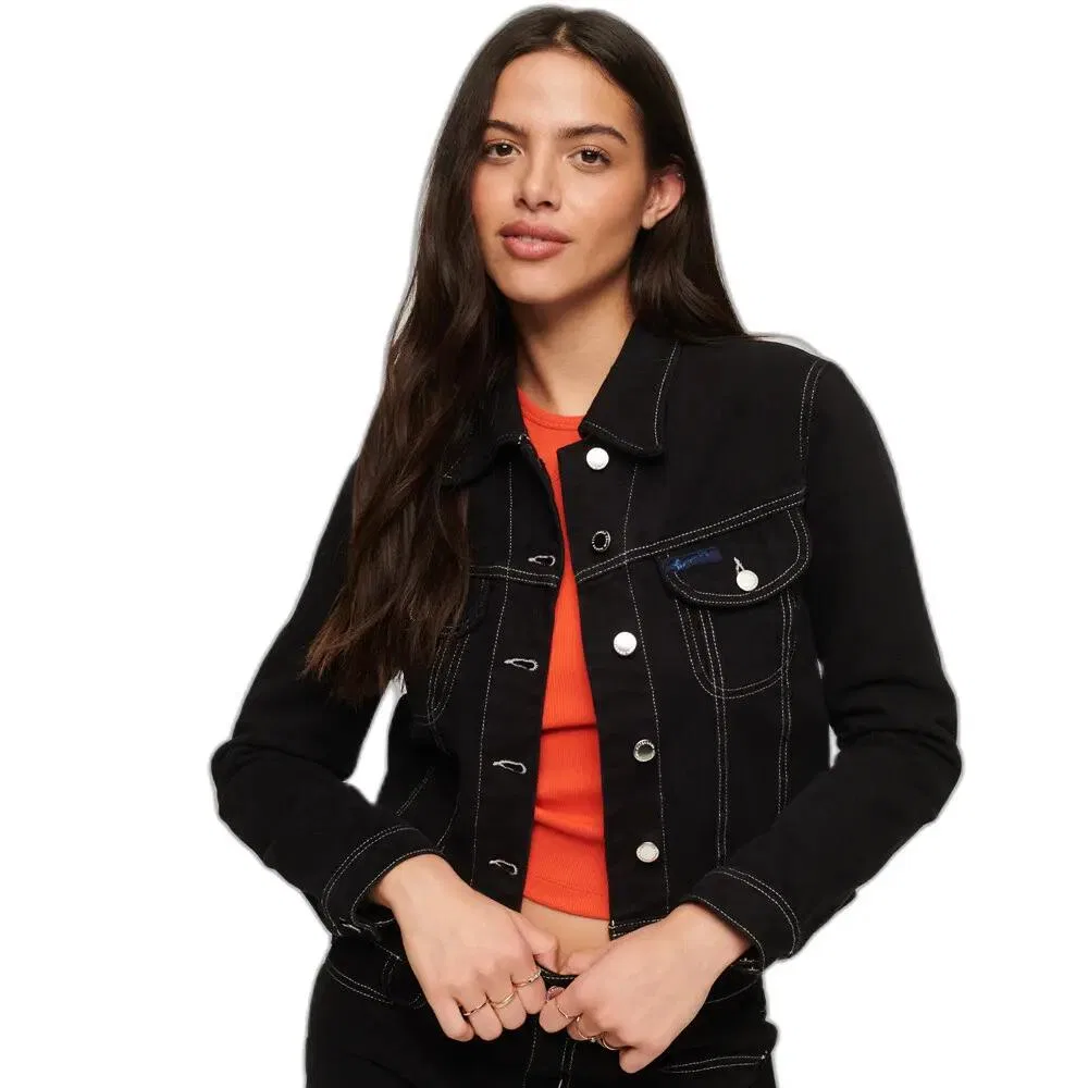 Женская куртка-джинсовка Superdry, Черный