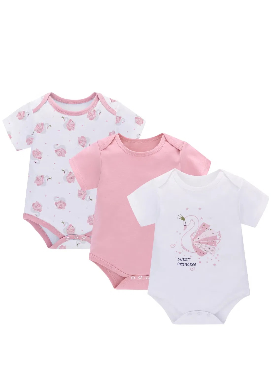 Боди-комбинезон с коротким рукавом комплект 3 шт Miracle Baby