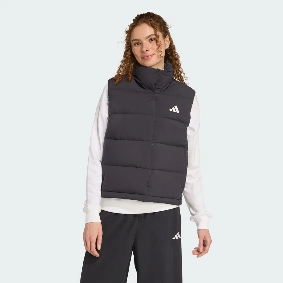 Утепленный жилет Helionic CLIMAWARM Relaxed Down, adidas, Черный