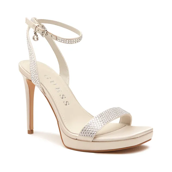 

Босоножки на шпильке с добавлением кожи Guess, бежевый