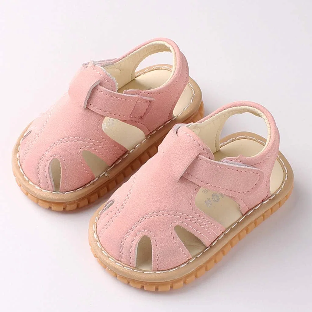 Детские дышащие ботиночки с римской подошвой Ikevan, Pink — фото 2