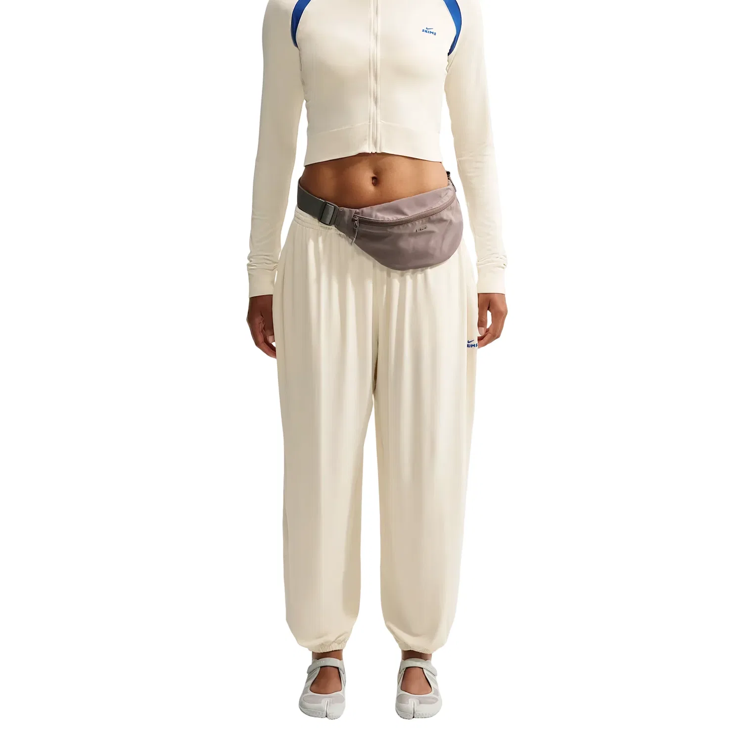 Женские брюки SKIMS Stretch Knit Pants 'Actv Ivory Cobalt' Nike, Actv Ivory/Cobalt — фото 4