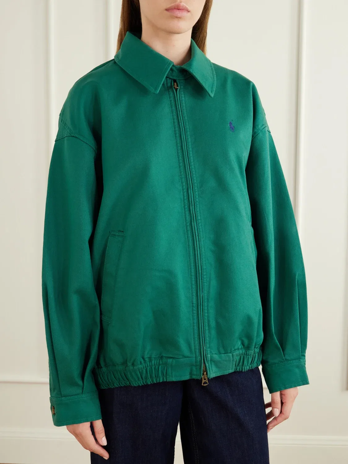 Легкая куртка из хлопкового твила Polo Ralph Lauren, зеленый — фото 3