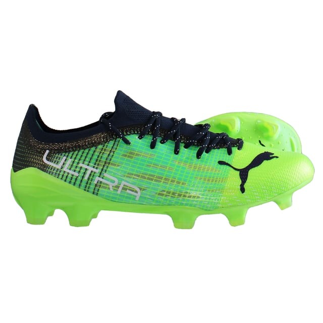 Мужские футбольные бутсы Ultra 1 3 fg/ag зеленые Puma, зеленый — фото 4