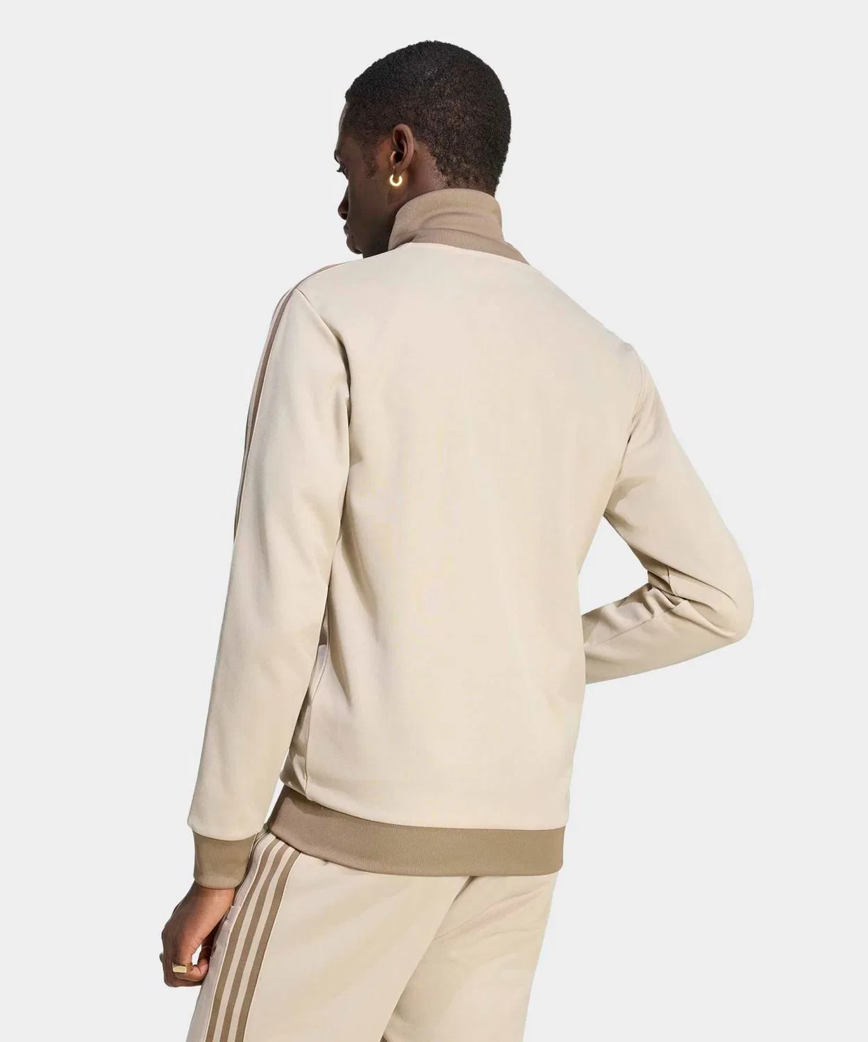 Мужское/Женское худи с длинным рукавомClassic Track Top Adidas Originals, Beige — фото 2