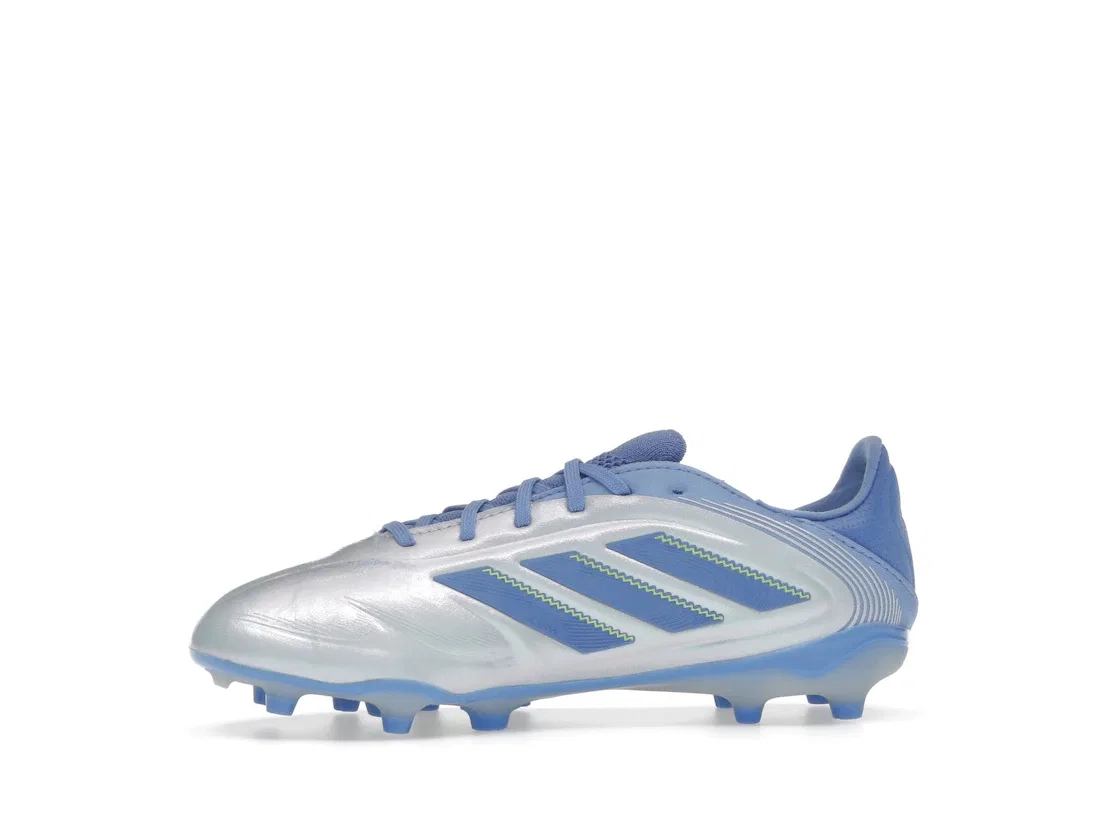 Детские бутсы с длинным рукавом Adidas Copa Pure 3 Elite FG/MG, Halo Blue/Blue Fusion/Lucid Lemon — фото 3