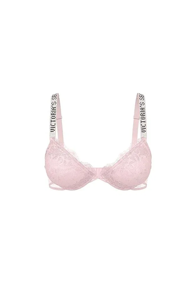 Женский бюстгальтер с кружевом Sparkling Strap Lace Victoria'S Secret, Angel Pink