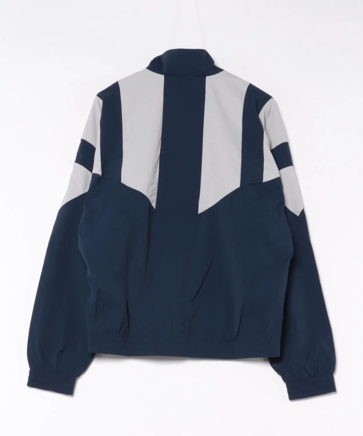 Мужская куртка без капюшона с брендовым логотипом Adidas, модель M BLOCKED TRACKTOP, Night Indigo — фото 2