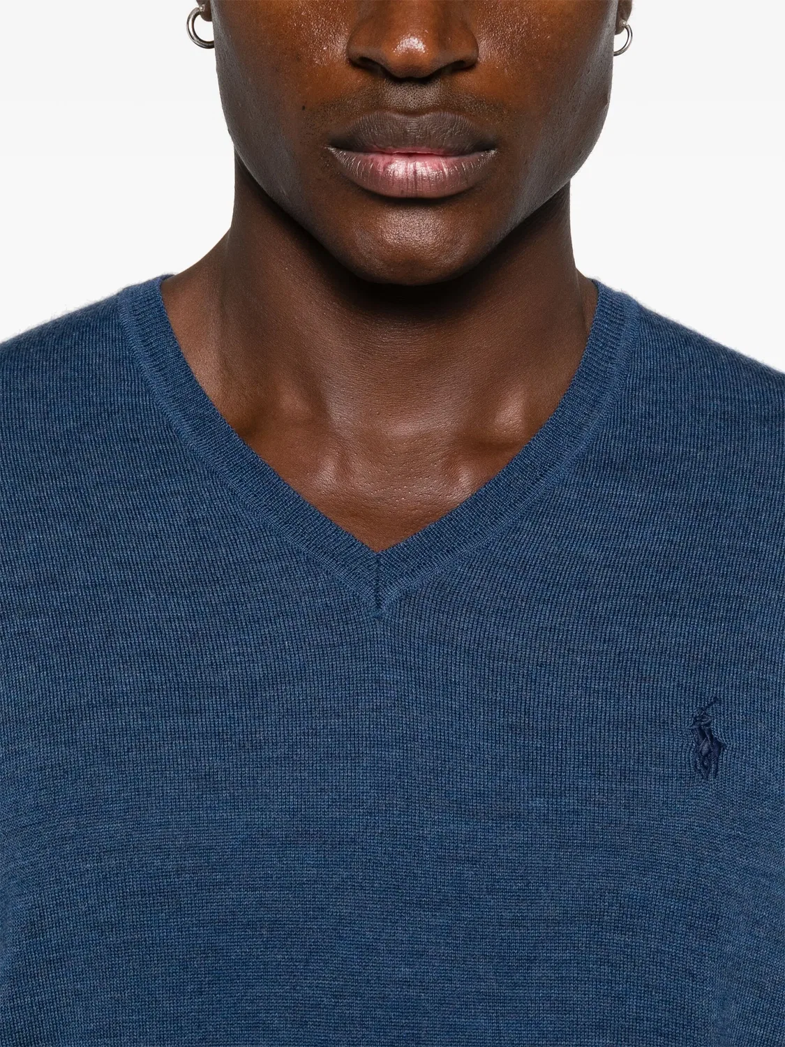 Свитер с вышивкой Pony от Ralph Lauren Polo Ralph Lauren, синий — фото 2