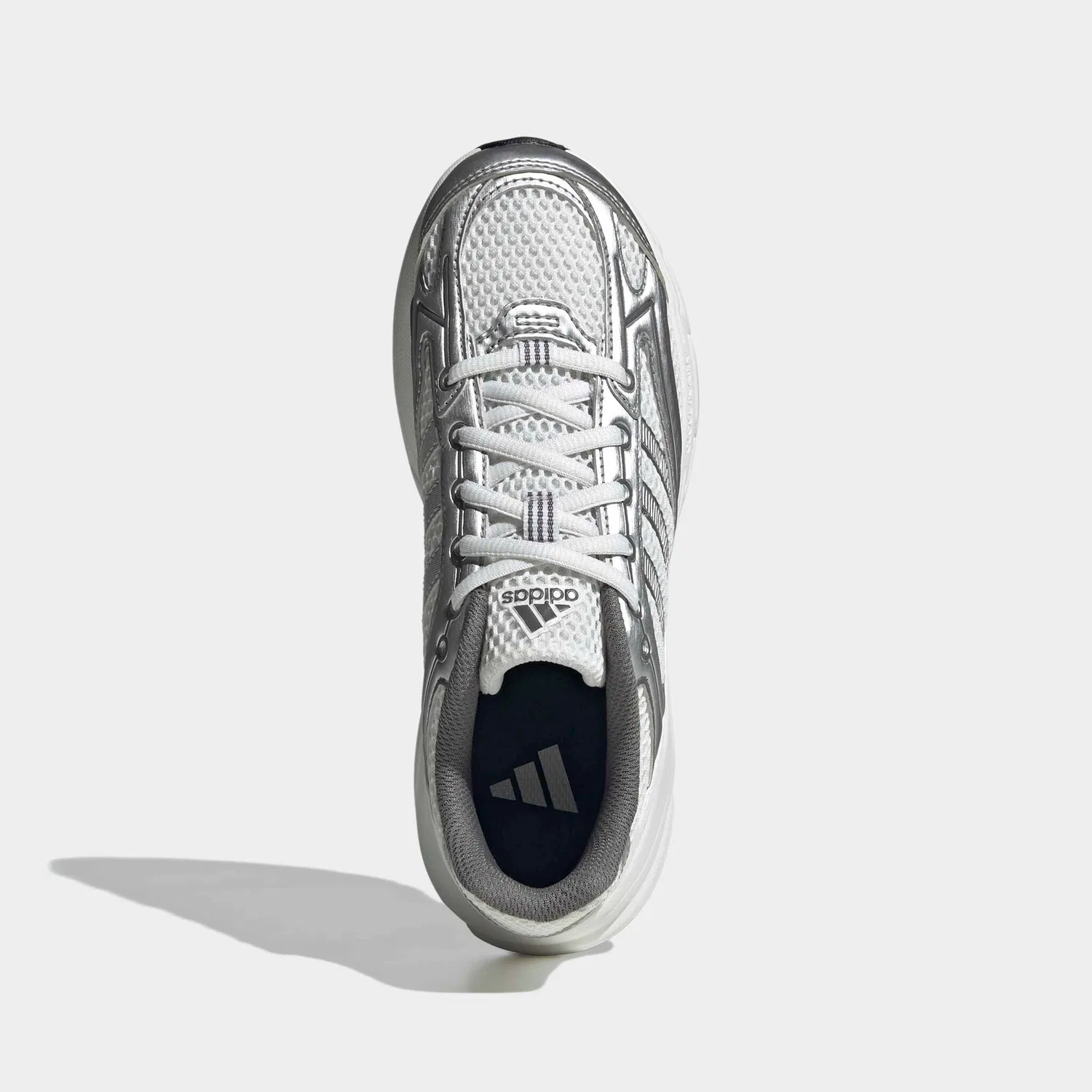 Детские кроссовки из текстиля Adidas Sportswear, Crystal White/Silver Metallic/Grey Four — фото 4