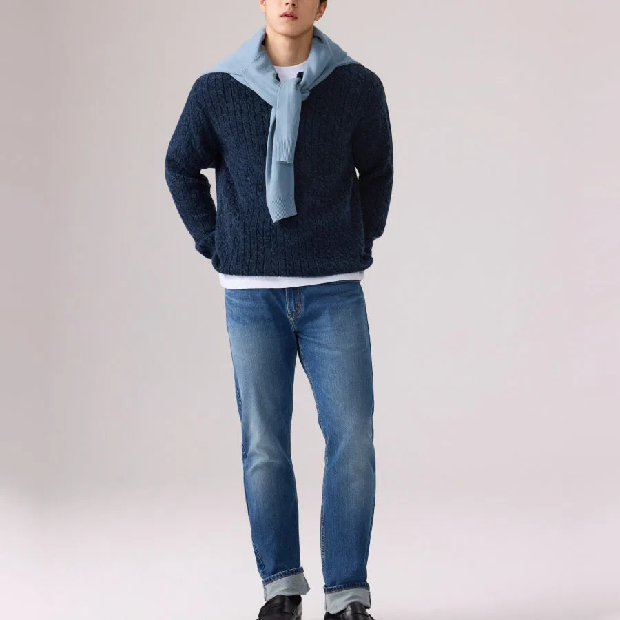 Мужской свитер с поло-воротником Levi's, Dark Blue — фото 4