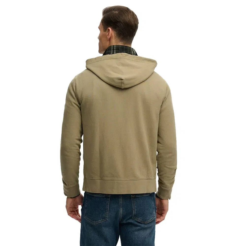 Худи на молнии Superdry Classic Essential, коричневый — фото 2