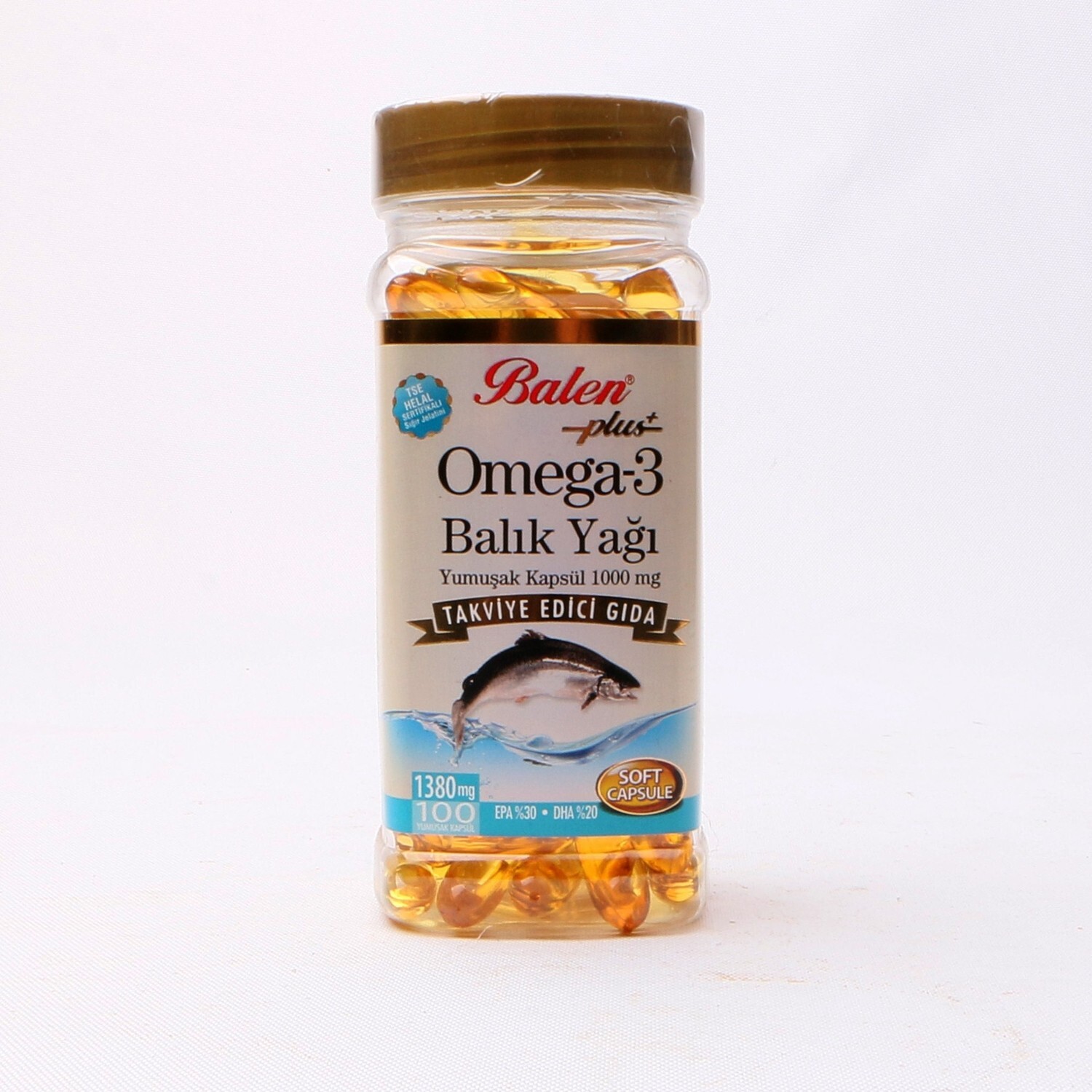 

Рыбий жир Balen Omega 3, 200 капсул, 1380 мг