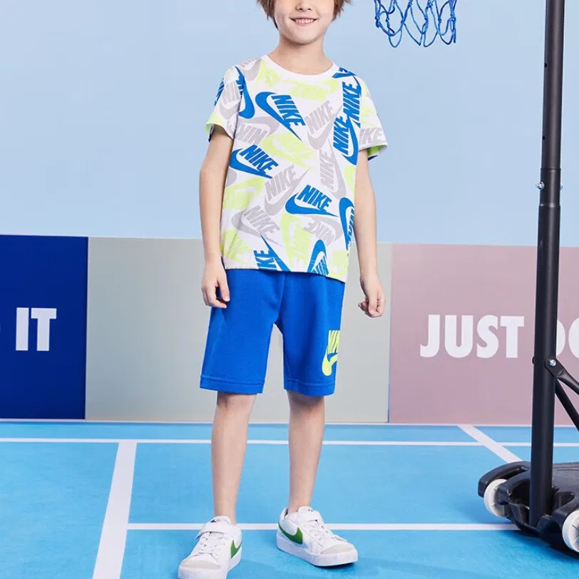 Детский комплект из футболки и шорт Nike Game Royal Blue — фото 3