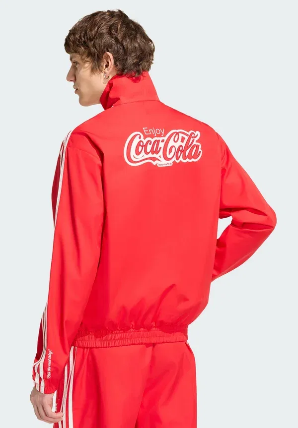 Спортивная куртка Coca-cola Classic Sport Firebird - легкая куртка Adidas Originals, ярко-красный
