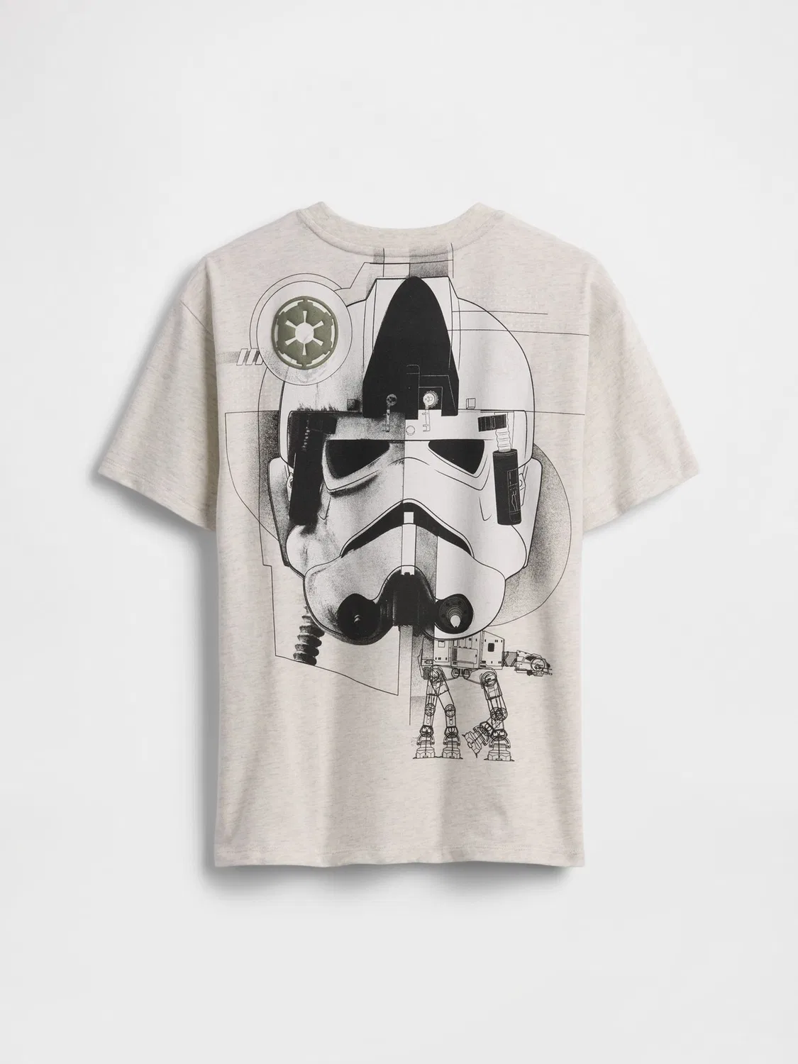 Футболка с графическим принтом Star Wars Gap, серый — фото 2