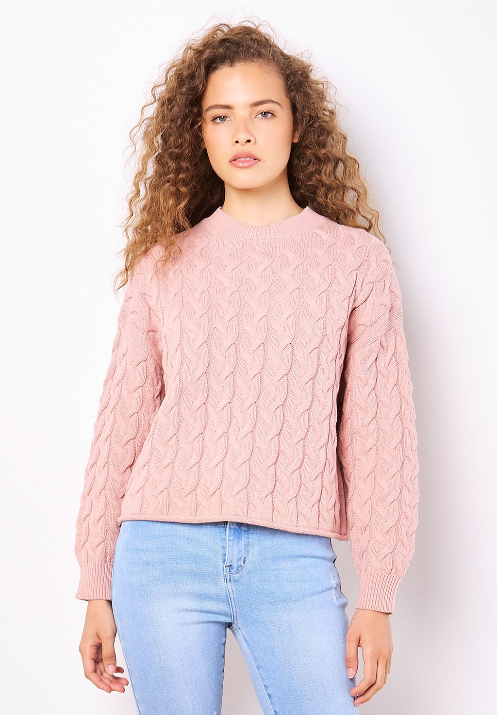 

Джемпер CABLE KNIT Apricot, розовый