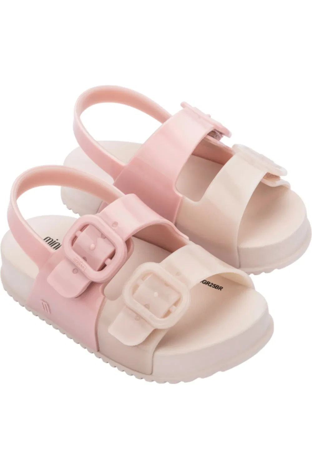 Сандалии детские с регулируемым ремешком Mini Cozy Slingback Mini Melissa, розовый/бежевый