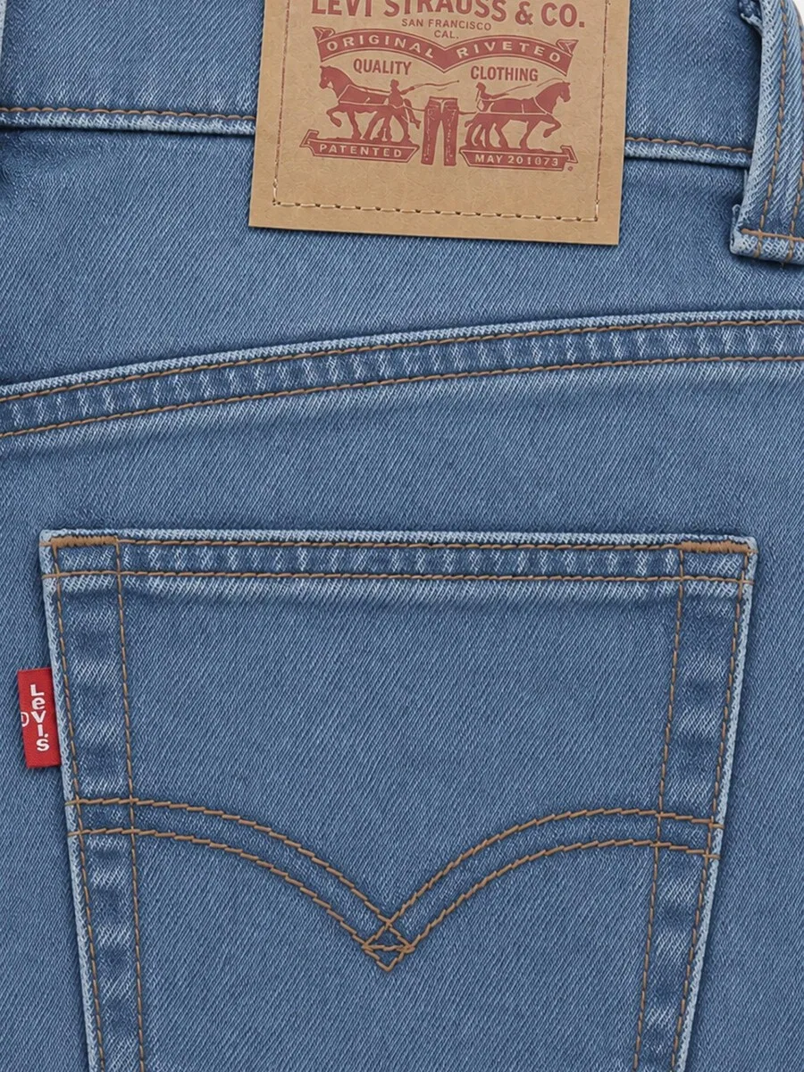 Детские джинсы Levi's Kids Slim fit синего цвета — фото 3