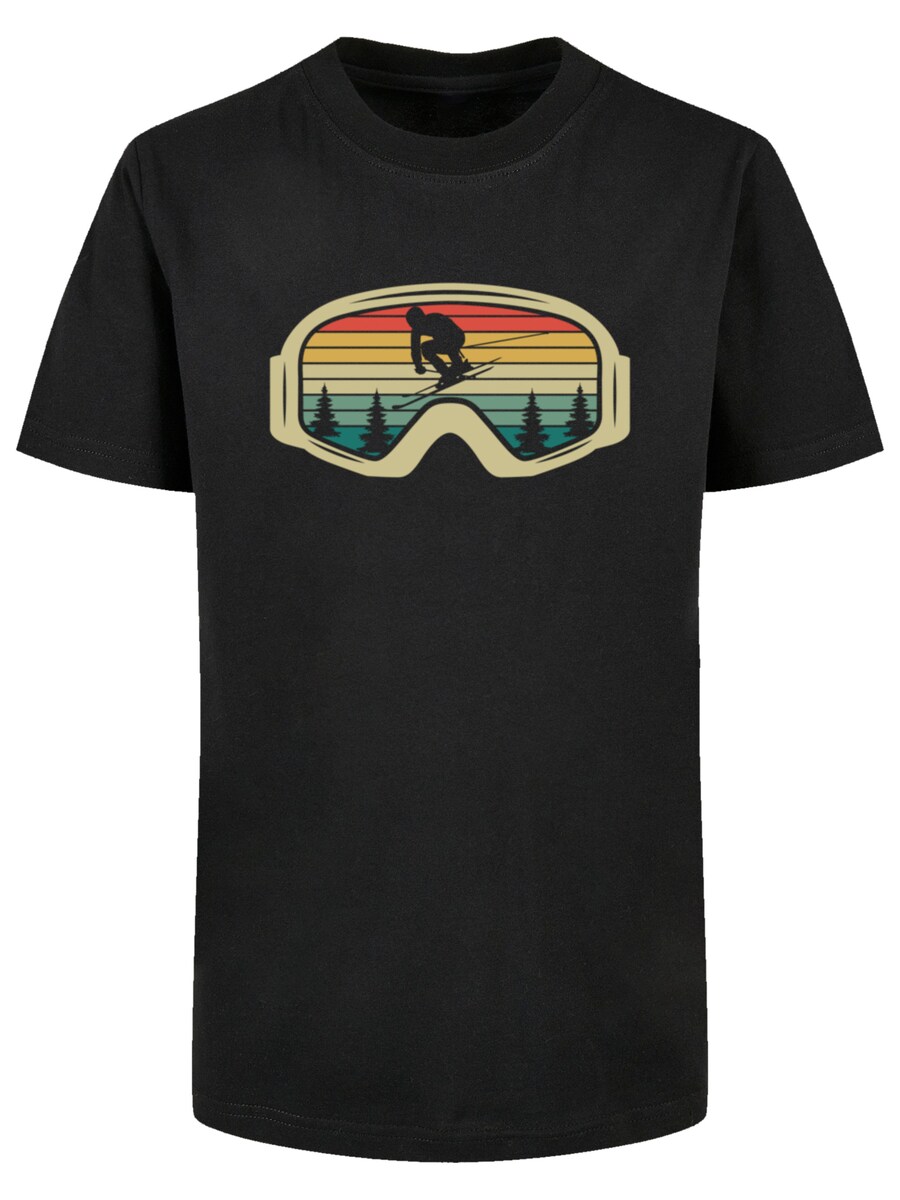 

Рубашка F4NT4STIC Retro Skibrille Wintersport, черный