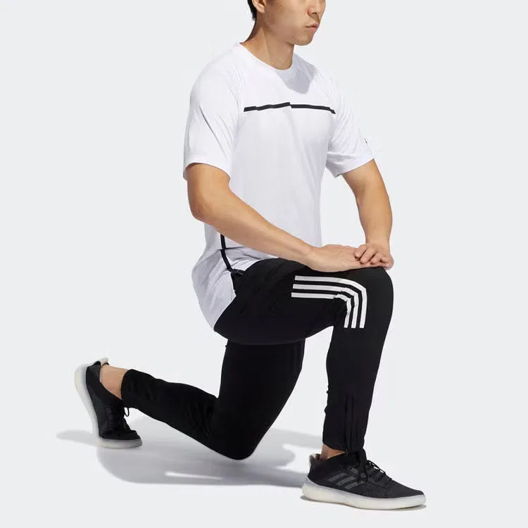 Штаны спортивные с боковыми полосками Plyr 3s Adidas, черный — фото 4