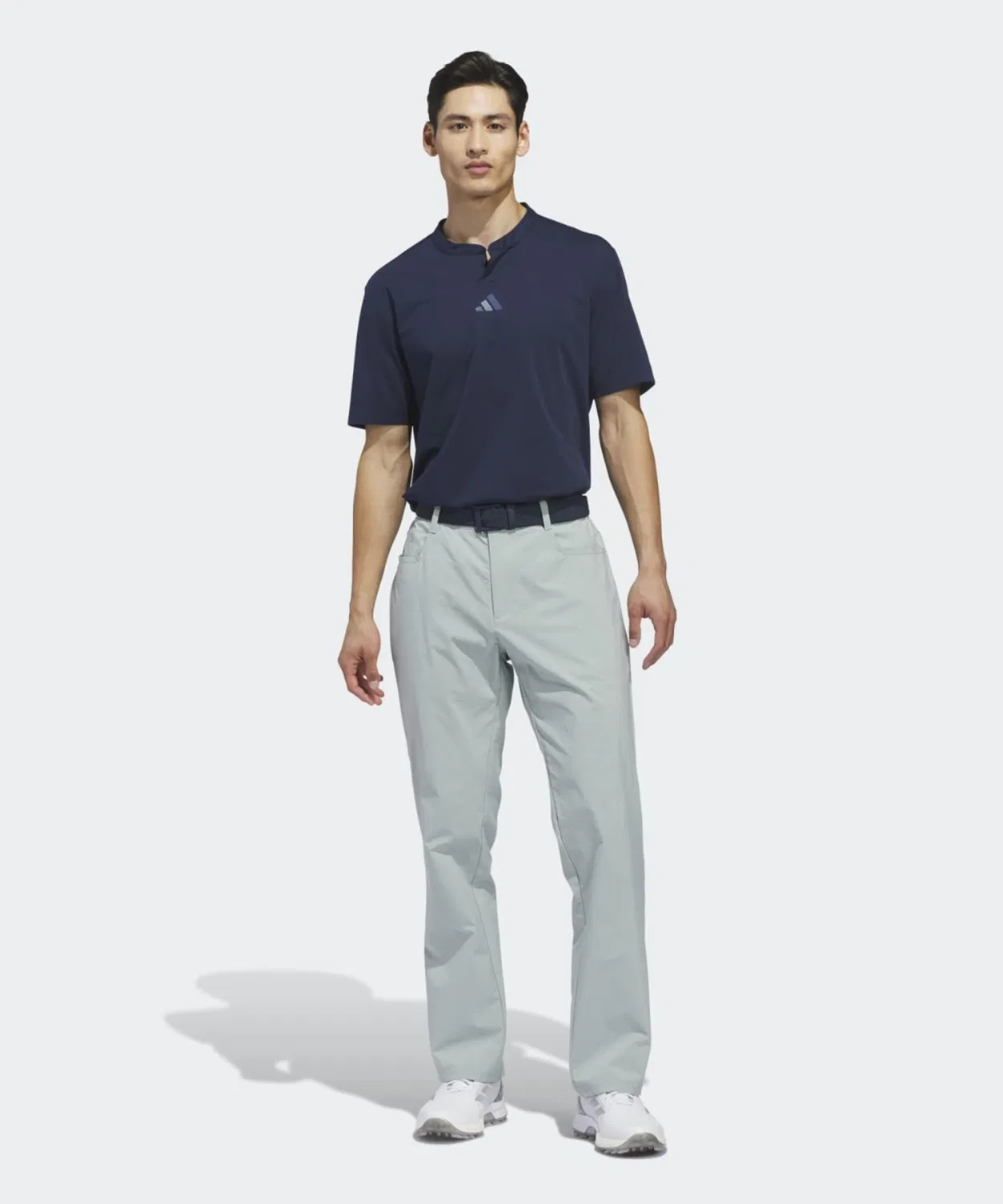 Мужская футболка с длинным рукавомBeyond Golf Club Twist Knit Range Shirt Adidas, Blue — фото 3