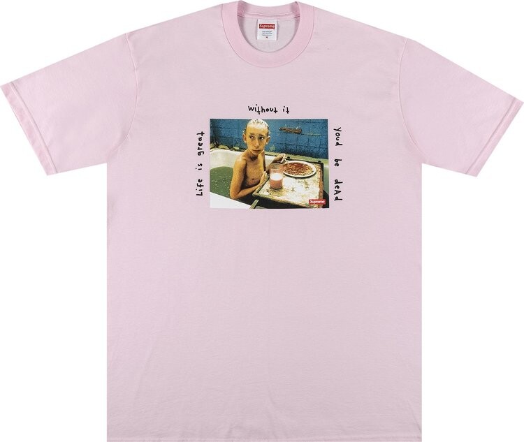 

Футболка Supreme Gummo Bathtub Tee 'Light Pink', розовый