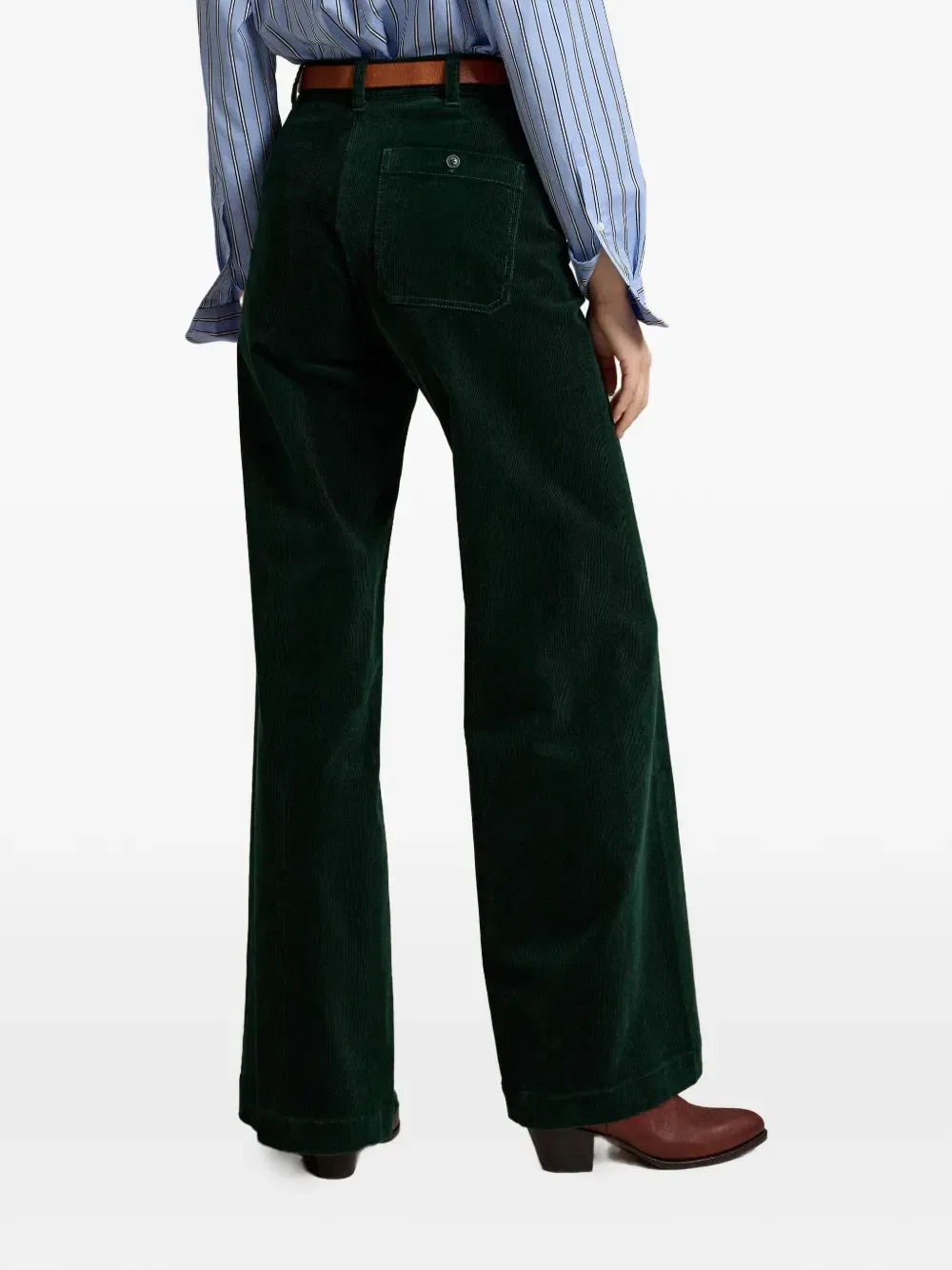 Расклешенные вельветовые брюки Beaton Polo Ralph Lauren, зеленый — фото 4